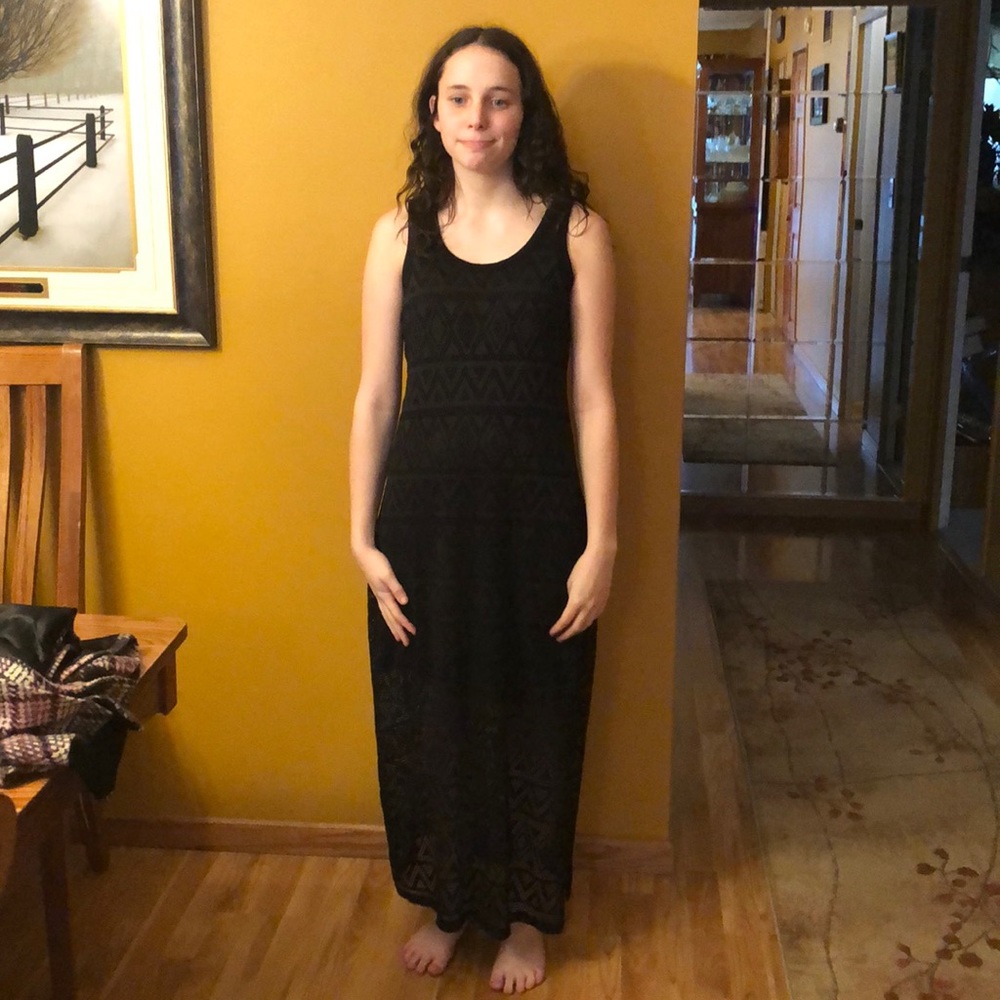 Black maxi dress